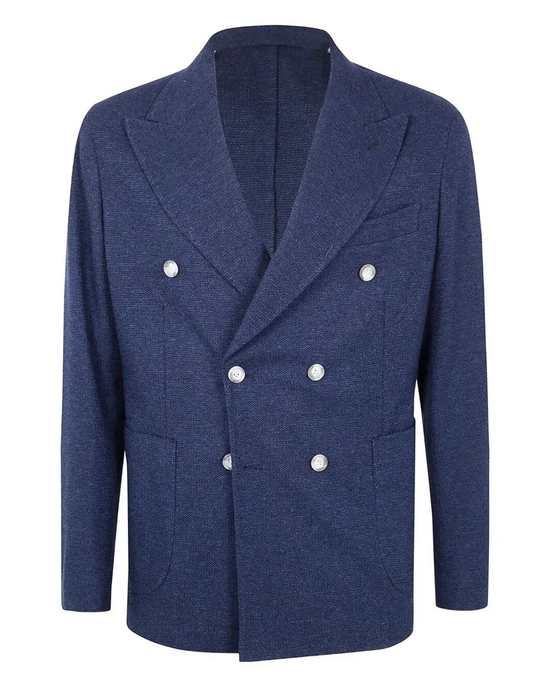 BARBA Dynamic Double Breast Jacket Blue
