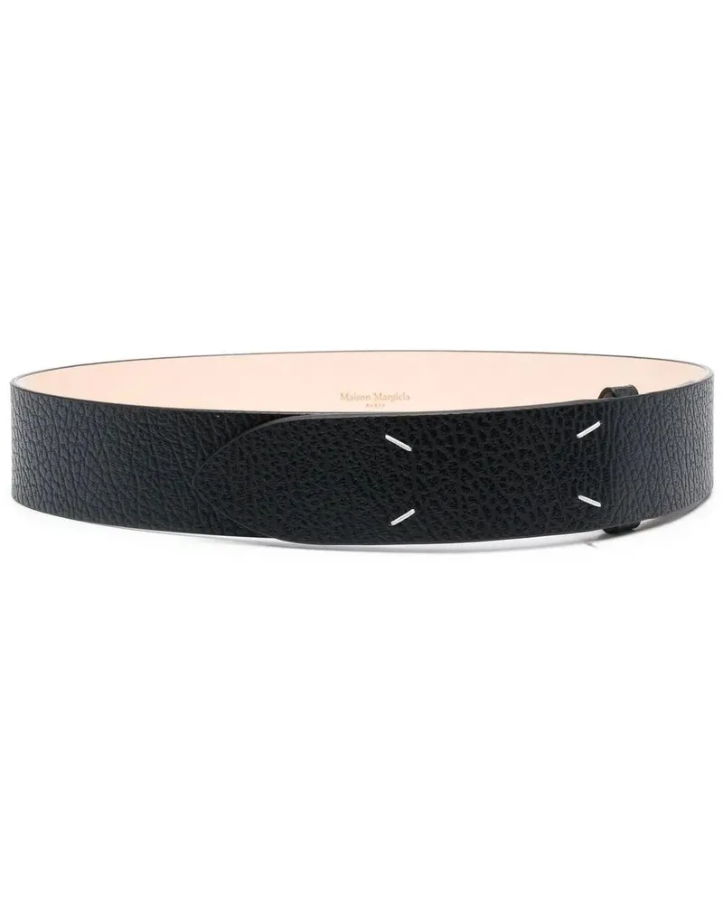Maison Margiela Leather Belt 45 Mm Black