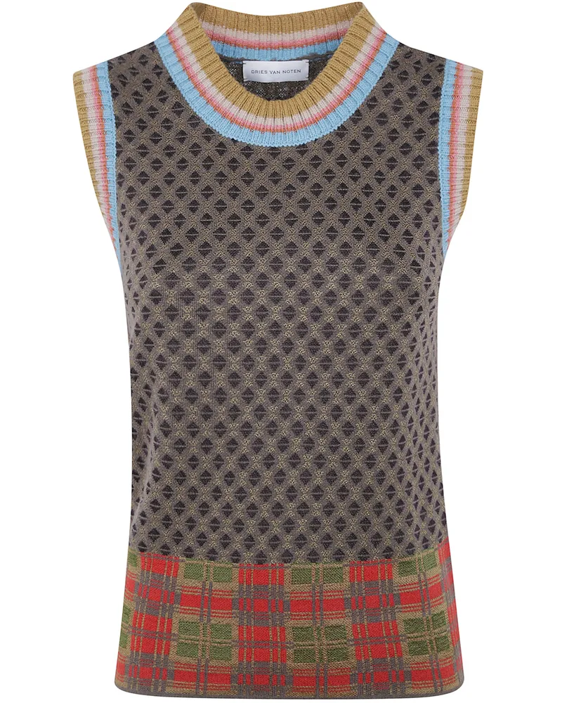 Dries van Noten Wool Top "Temi Green