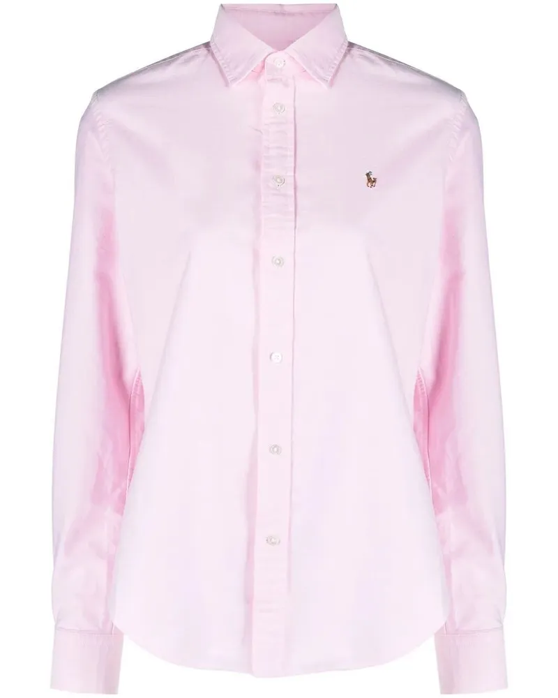 Ralph Lauren Long Sleeve Button Front Shirt Pink