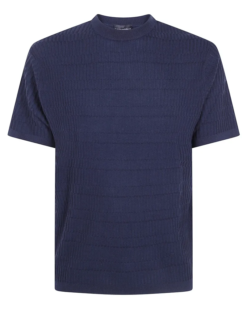Emporio Armani T-Shirt Classic Round Neck Blue