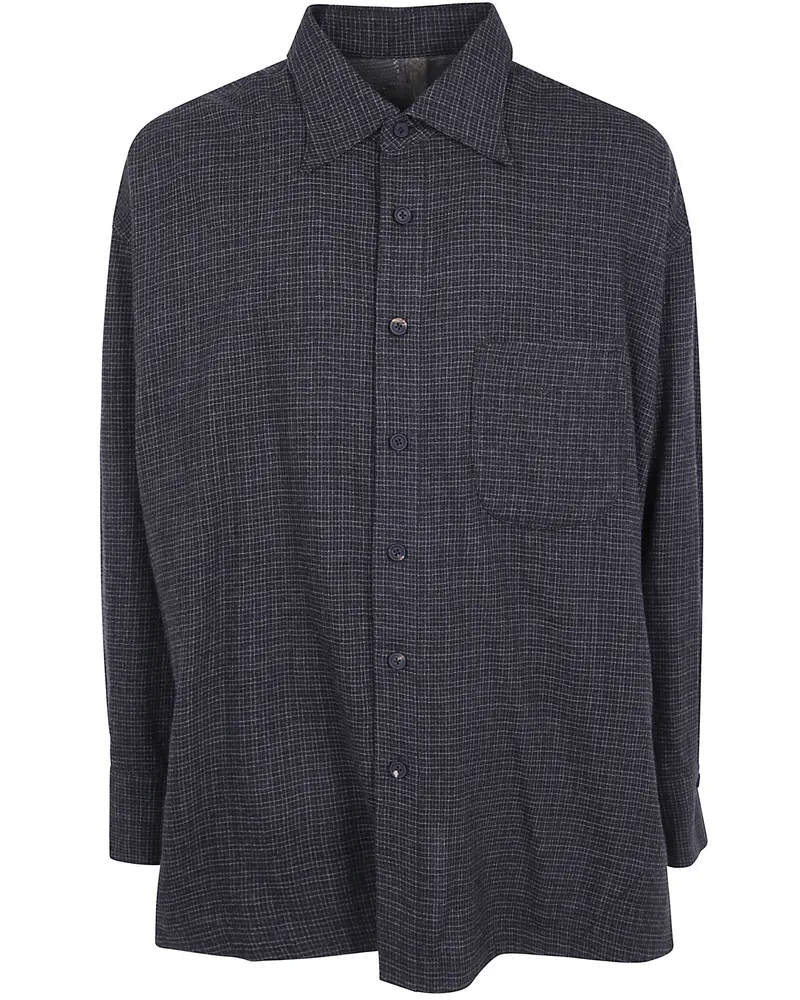 Ziggy Chen Cocoon-Shaped Shirt Gray