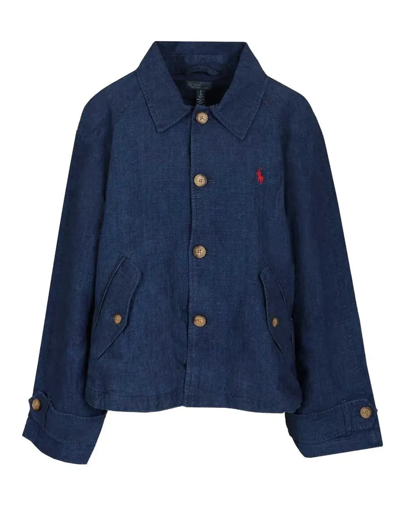 Ralph Lauren Woven Windbreaker Jacket Blue