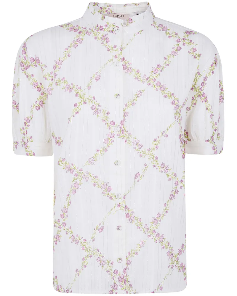 Twin-Set Short Sleeves Blouse White