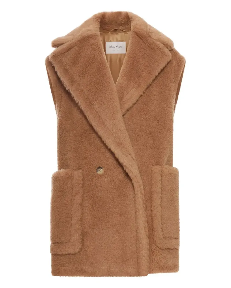 Max Mara Breda1234" Short Classic Coat Brown