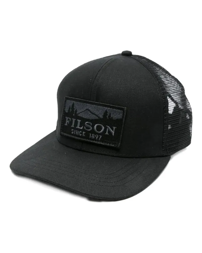 Filson Scenic Waxed Logger Mesh Cap Black