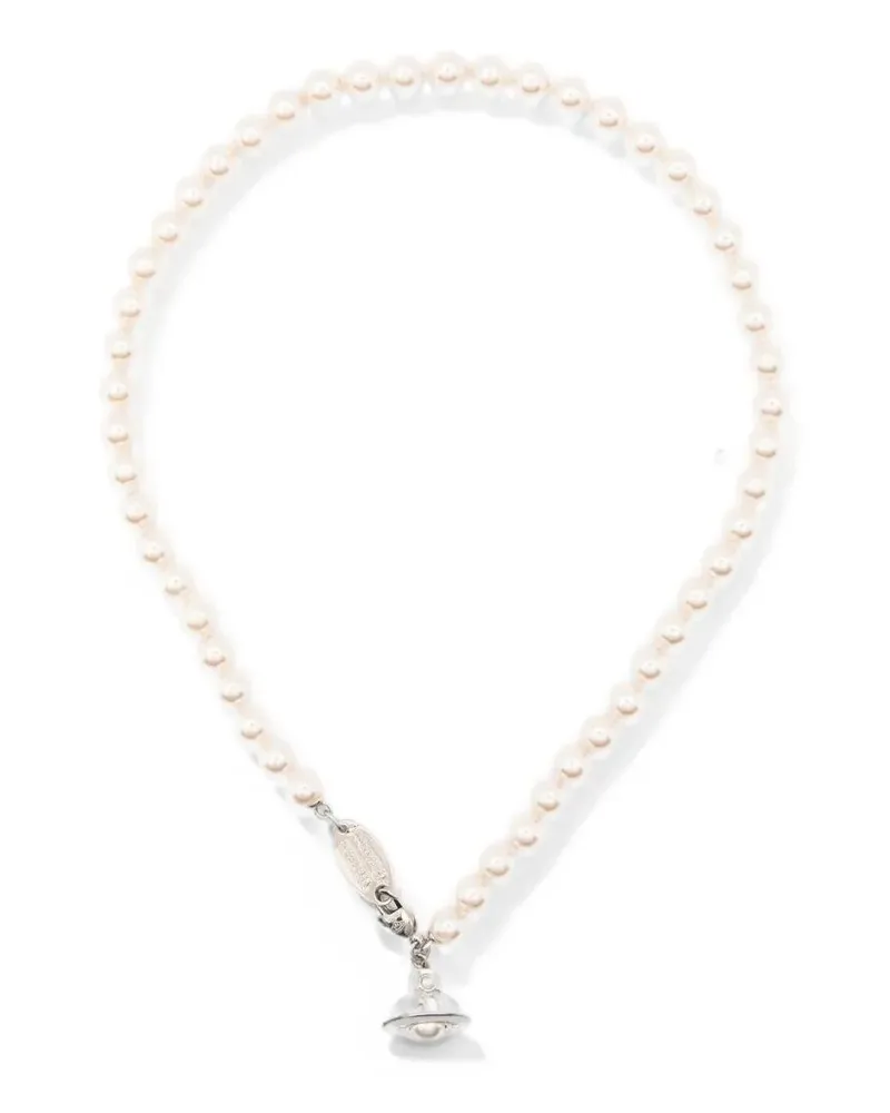 Vivienne Westwood Pearl Necklace "Simonetta Metallic