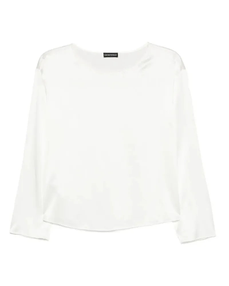 Emporio Armani Long Sleeve Nicky Shirt White