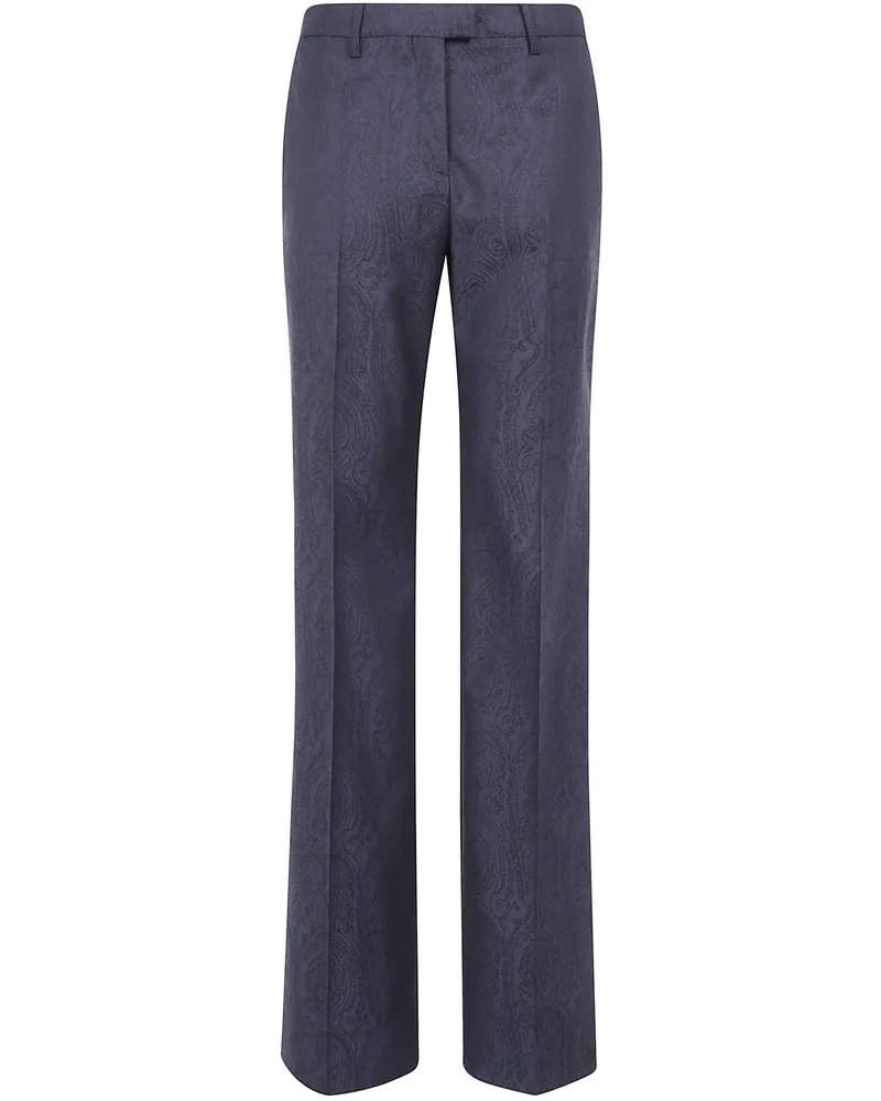 Etro Pants Straight Trousers Black