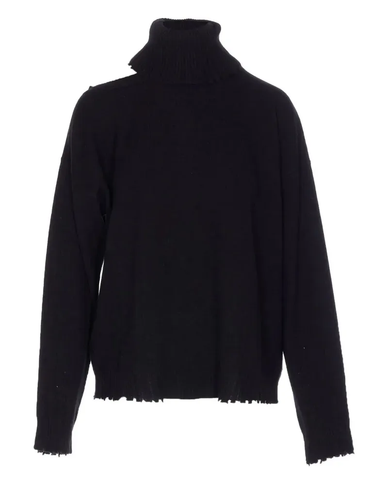 Uma Wang High Neck Top Black
