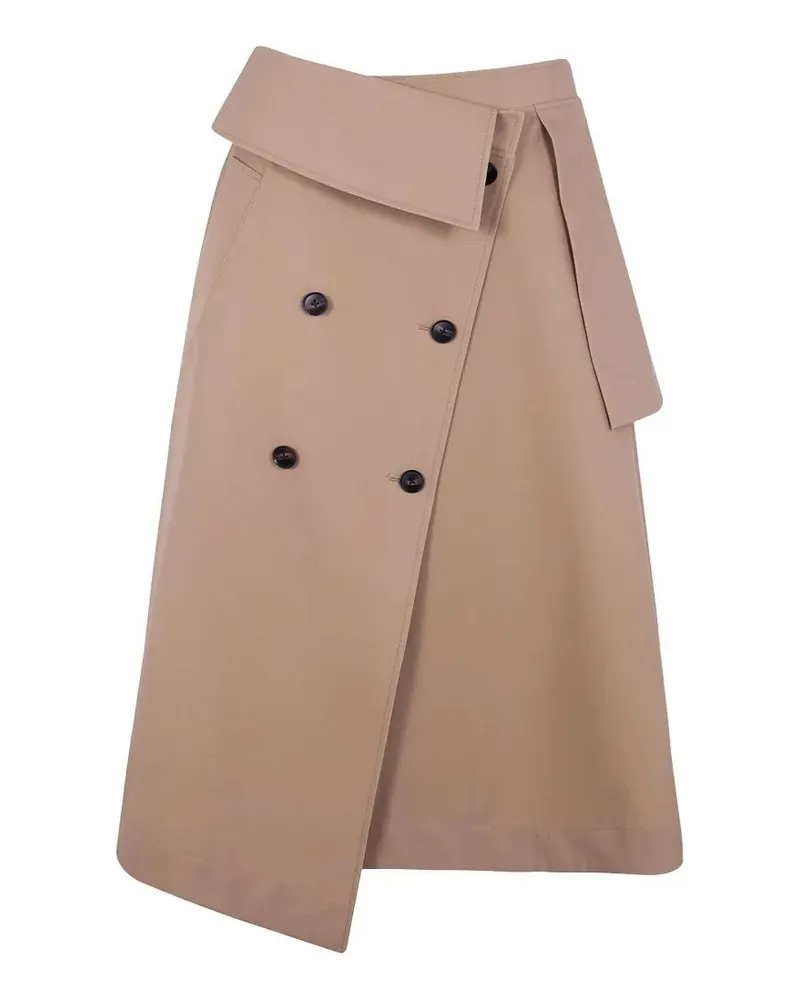 Róhe Deconstructed Trench Skirt Beige