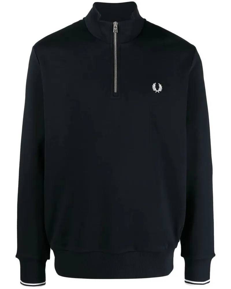 Fred Perry Fred Perry Half Zip Sweatshirt Blue