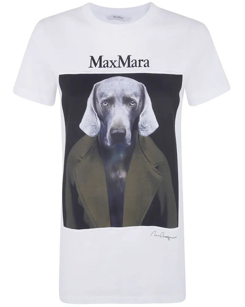 Max Mara T-Shirt Classic Print "Mxm Calca Green