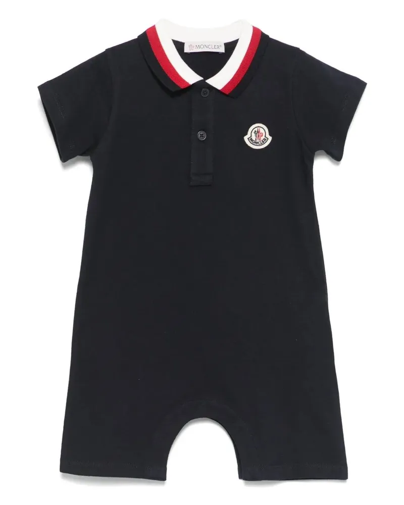 Moncler Polo Neck Classic Overall Blue