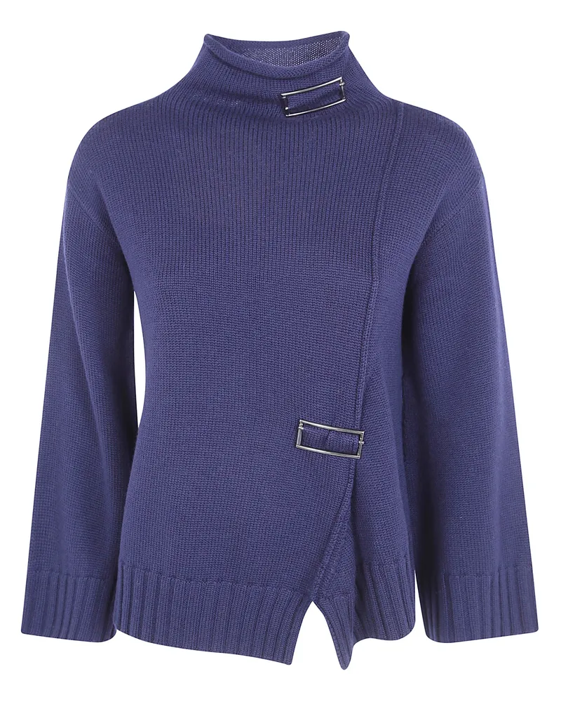 Pier Antonio Gaspari Sweater Cut Out Side "1V6817m. Qa8 V48 Blue Blue