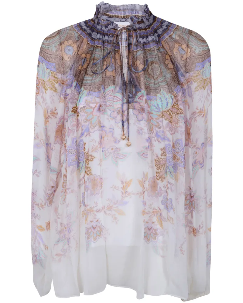 Zimmermann Luna Billow" Blouse White