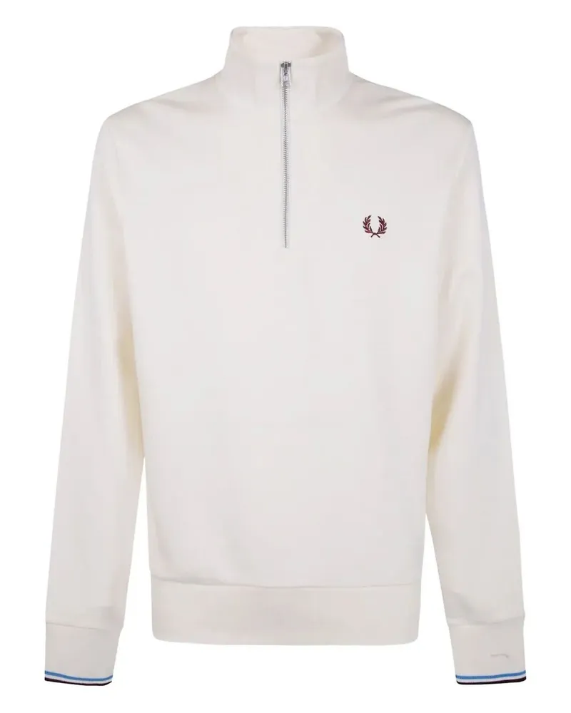 Fred Perry Fred Perry" Half Zip Sweatshirt Beige