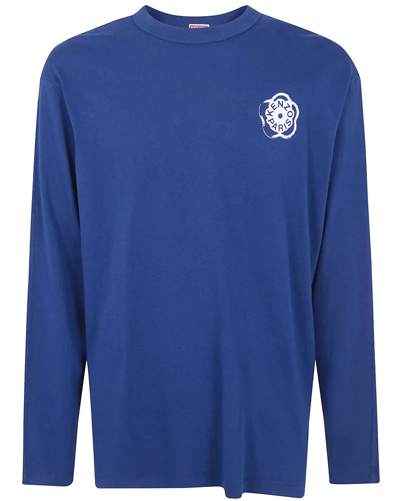 Kenzo Gots Boke Flower 2.0 Relax" Long Sleeves T-Shirt Blue