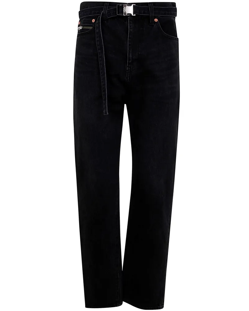 Sacai Straight Vintage Jeans Black