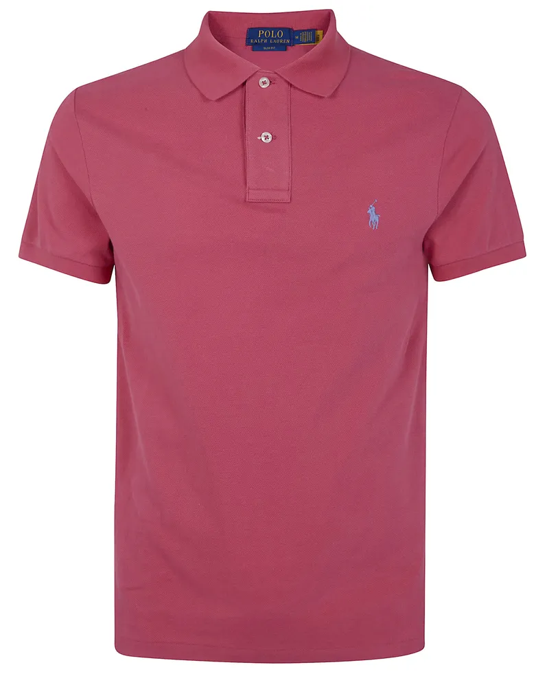 Ralph Lauren Short Sleeves Knit Classic Logo Polo Shirt Red