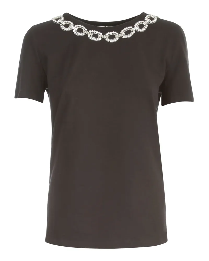 Blumarine T-Shirt S/S Crew Neck Black