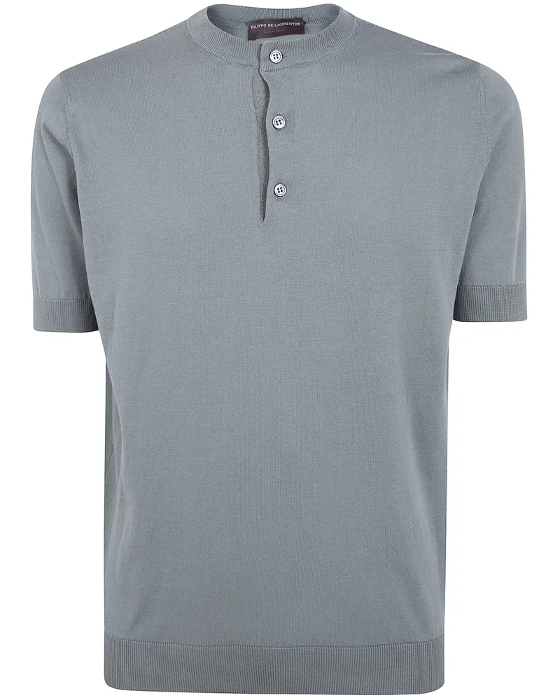 Filippo de Laurentiis Serafino Short Sleeves Sweater Gray