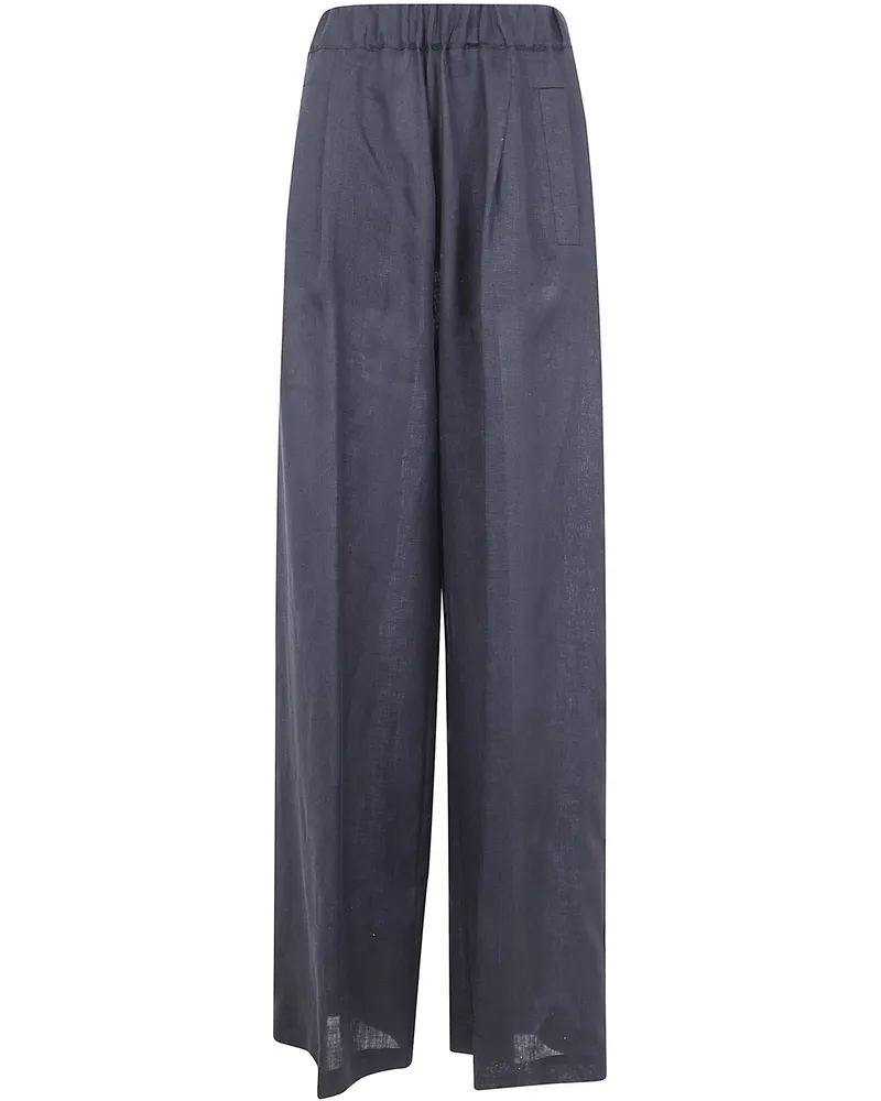 Semicouture Johnny" Linen Trousers Black
