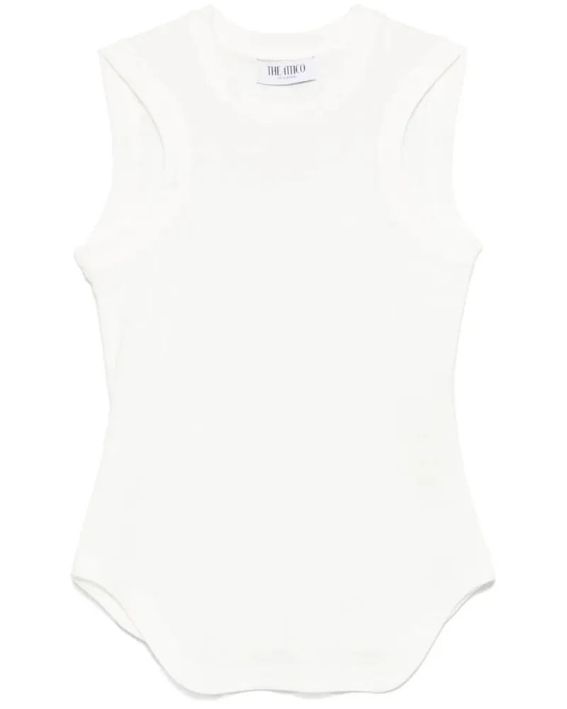 ATTICO Light Jersey Tank Top White