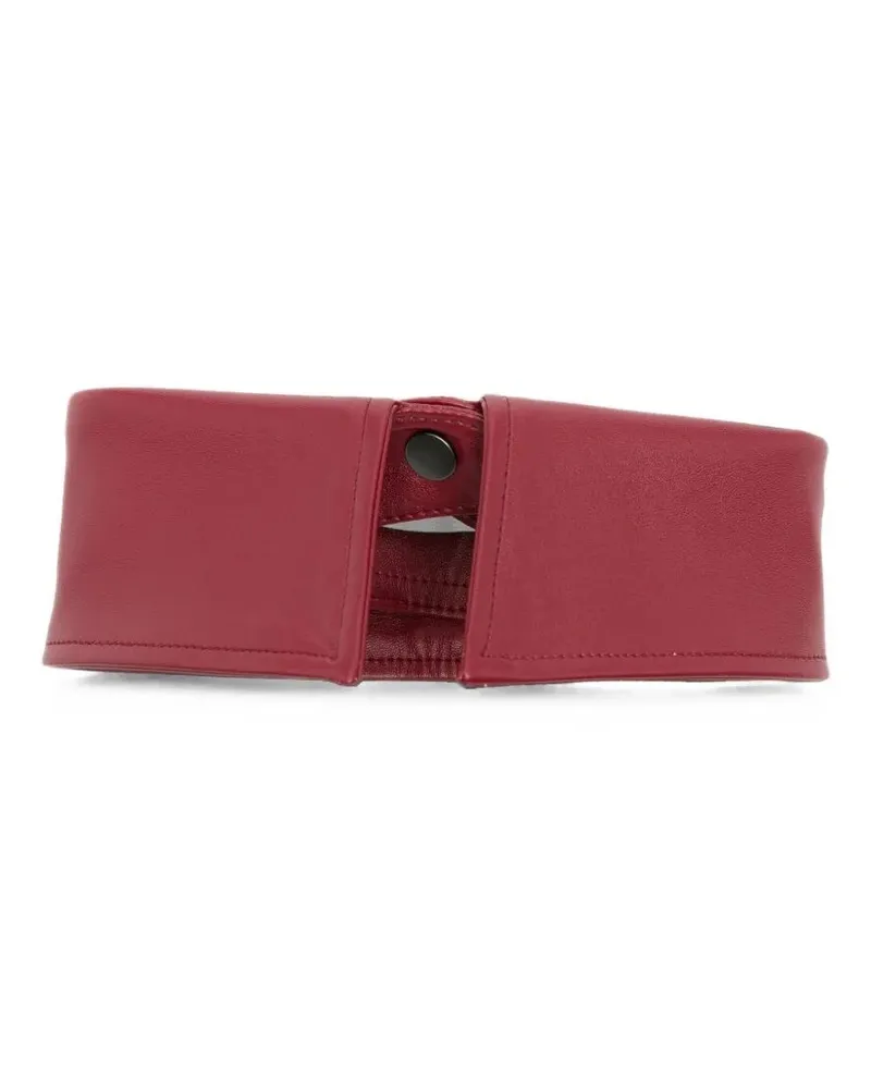 MRZ Necklace Fake Leather "Neck Red