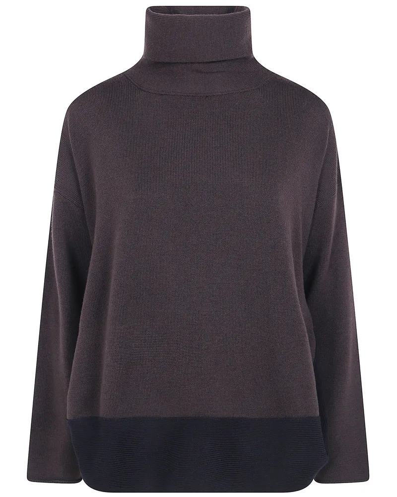 Pier Antonio Gaspari Bicolor High-Neck Sweater Multi