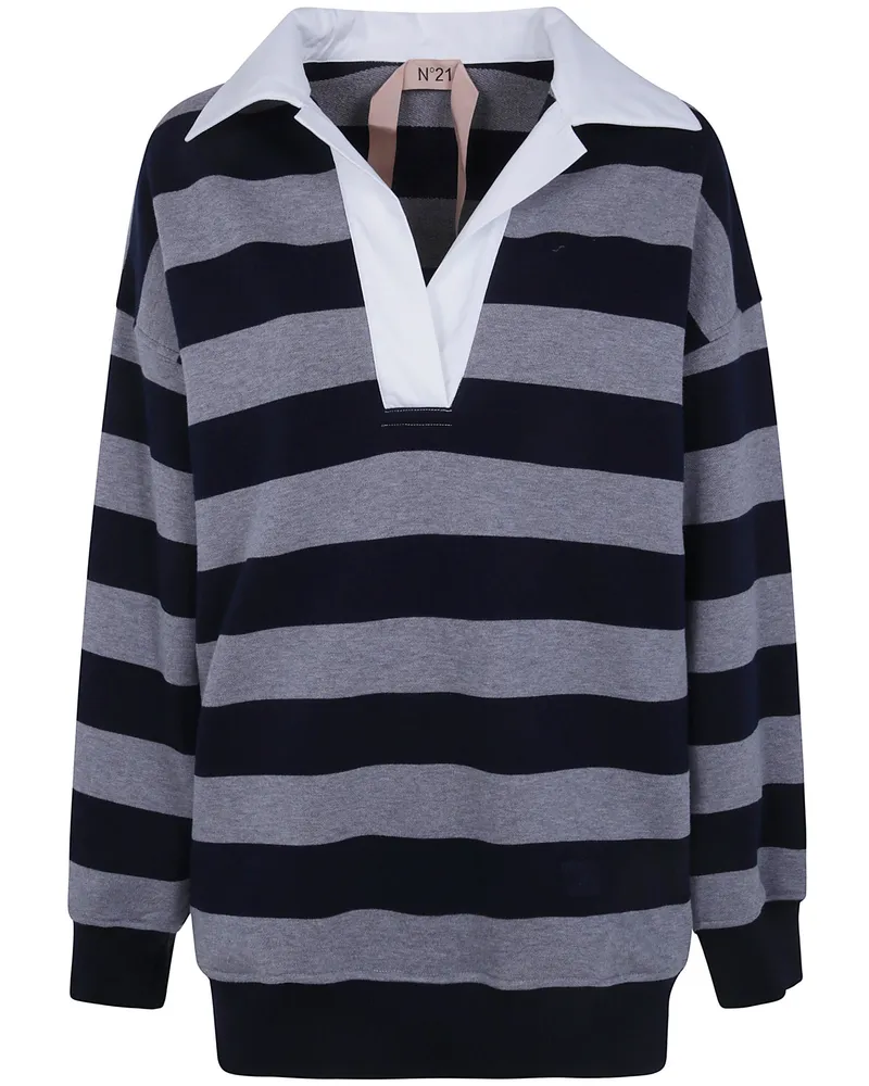 N° 21 Sweatshirt Polo Neck "E021.4097 R861 Gray