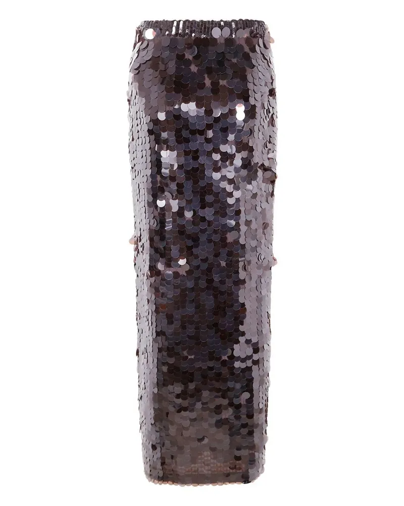 P.A.R.O.S.H. P. A.R. O H. Sequin Skirt Brown