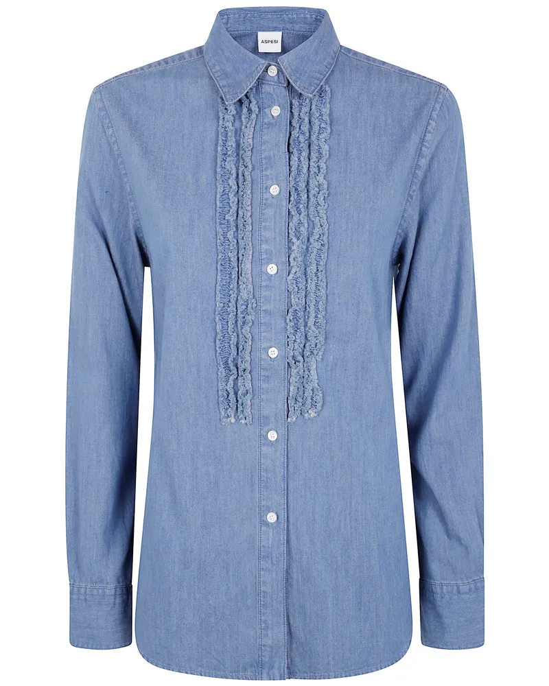ASPESI Mod.5434" Denim Shirt Blue