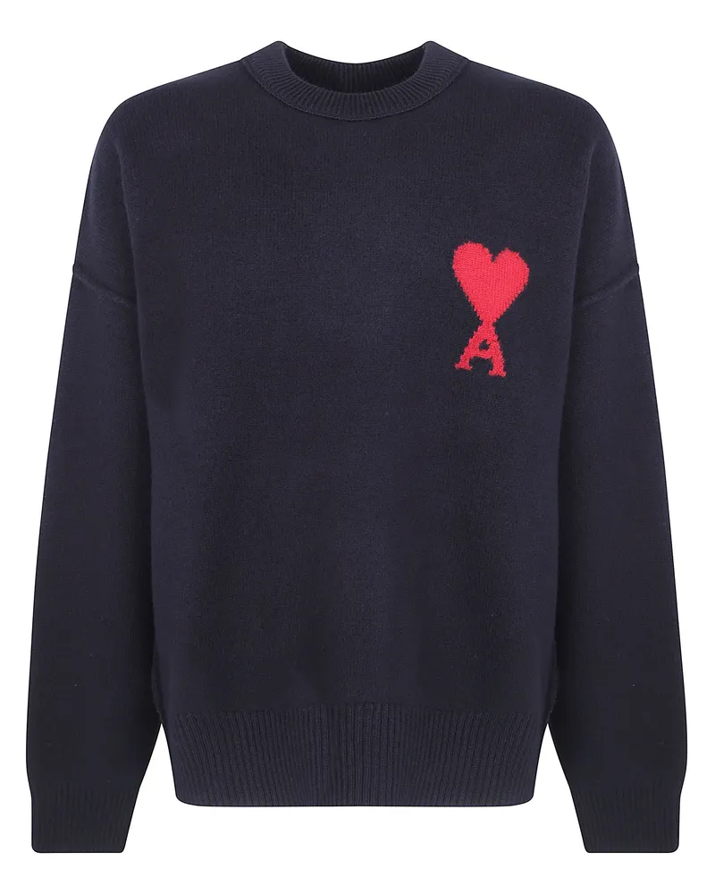 AMI Paris Sweatshirt Crewneck "Quota Ami De Coeur Black