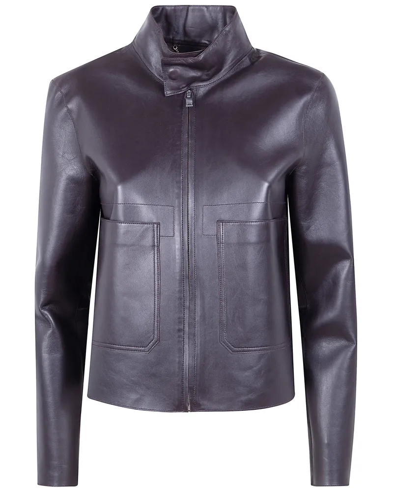 Seventy Light Nappa Mix Popeline Outdore Jacket Brown