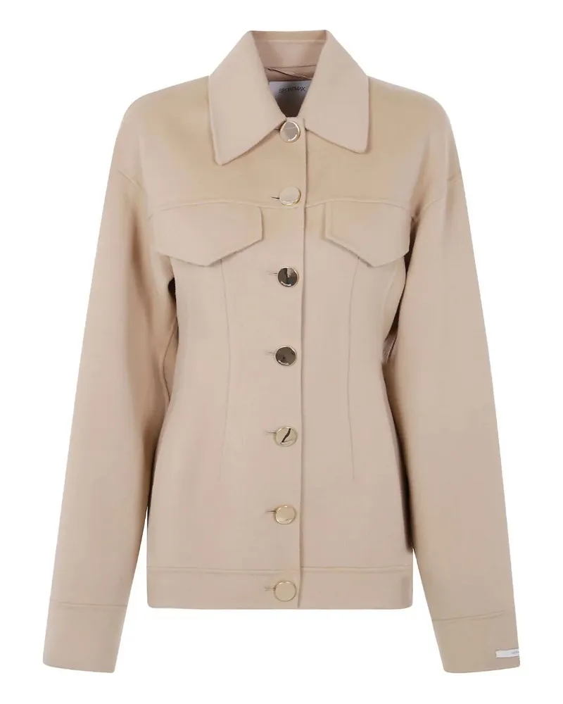 Max Mara Fitted 'Egeo' Jacket Brown