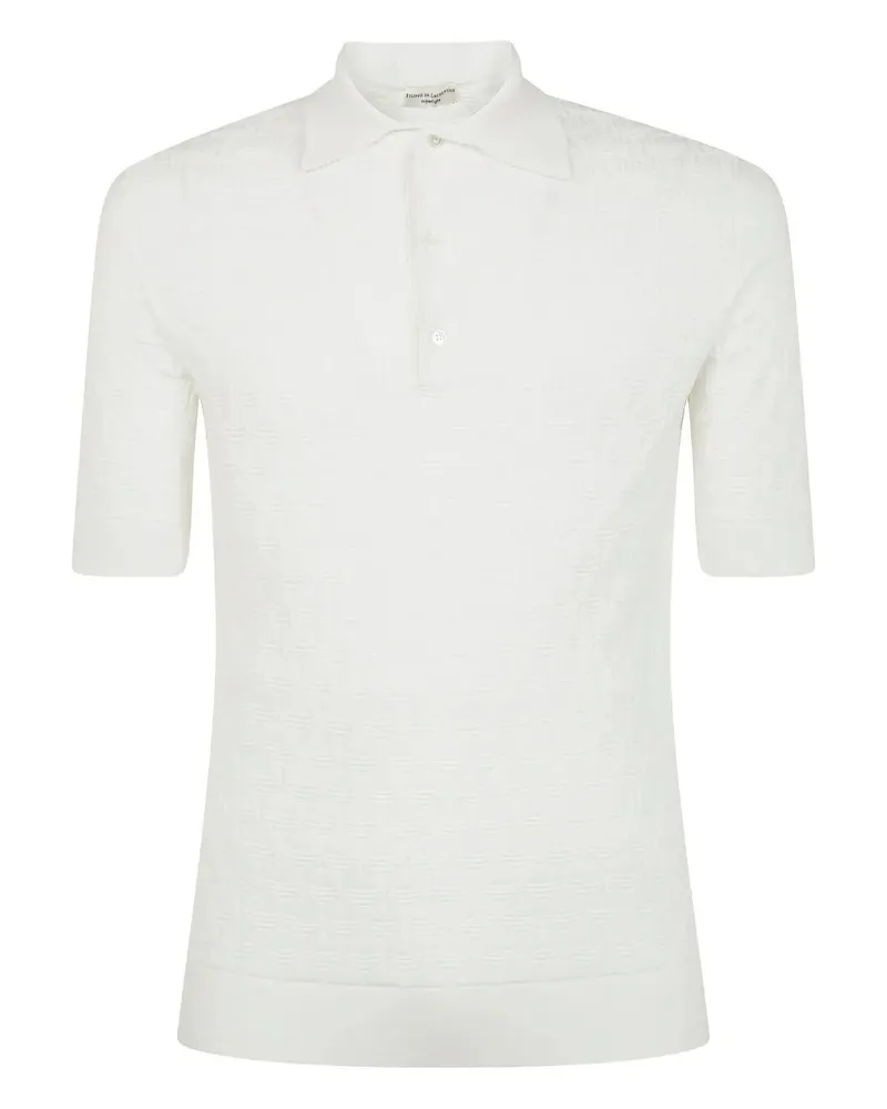 Filippo de Laurentiis Short Sleeves Polo Shirt White