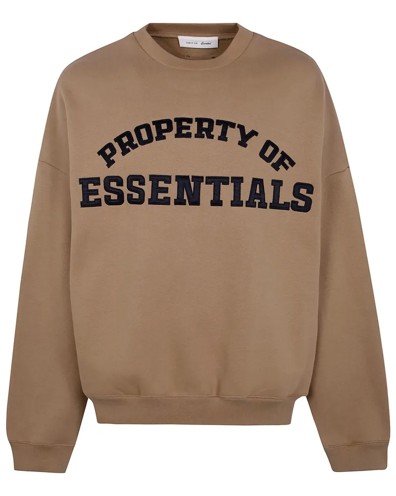 Fear of God Property Lounge" Crewneck Sweatshirt Beige