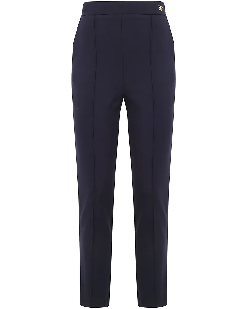 Elisabetta Franchi Cropped Trousers Black