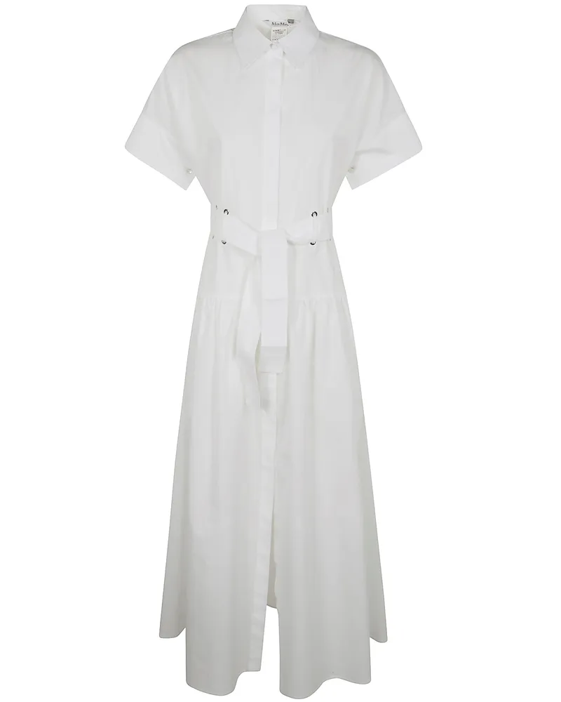 Max Mara Dress With Belt "Agoraio White