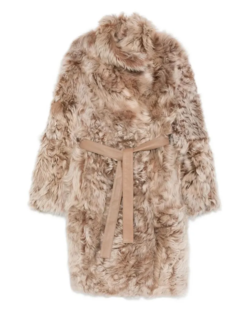 Yves Salomon Manteau 95Cm" Jacket White