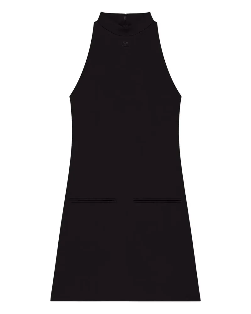Courrèges Heritage Crepe A Line Dress Black