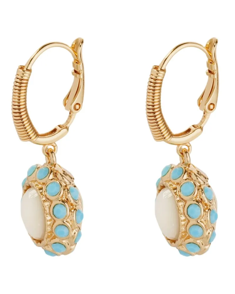 Gas Bijoux Earrings Gold Plated "Tao Splash Metallic
