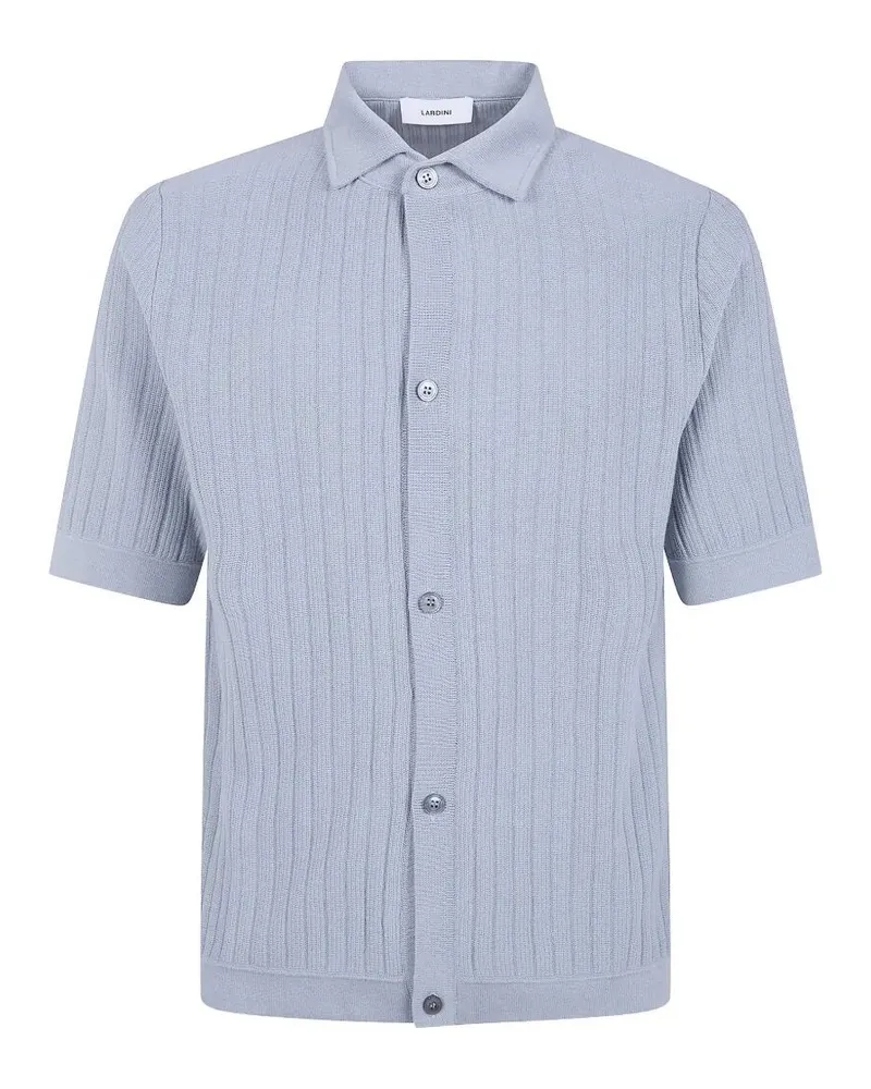 LARDINI Short Sleeves Polo Shirt Gray