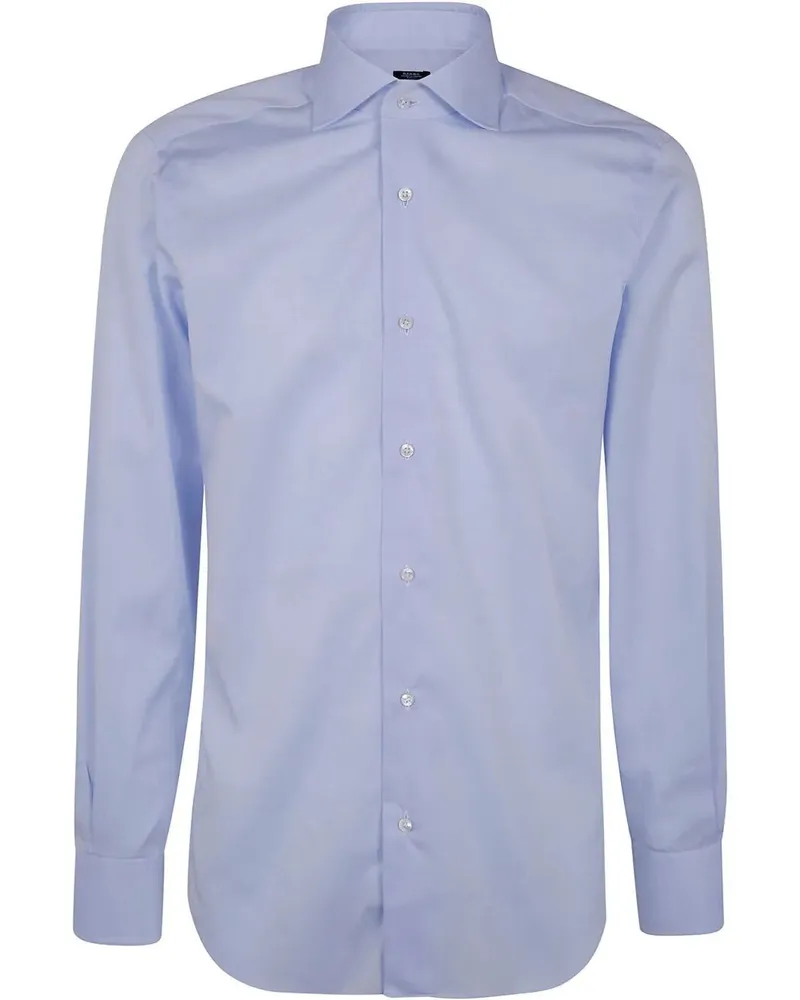 BARBA Classic Cotton Vuoile Shirt White