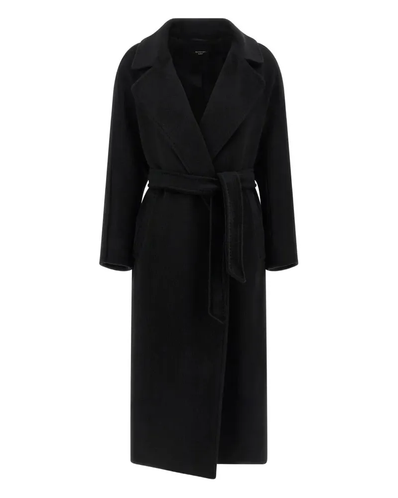 Max Mara Tempera" Double Breasted Coat Black