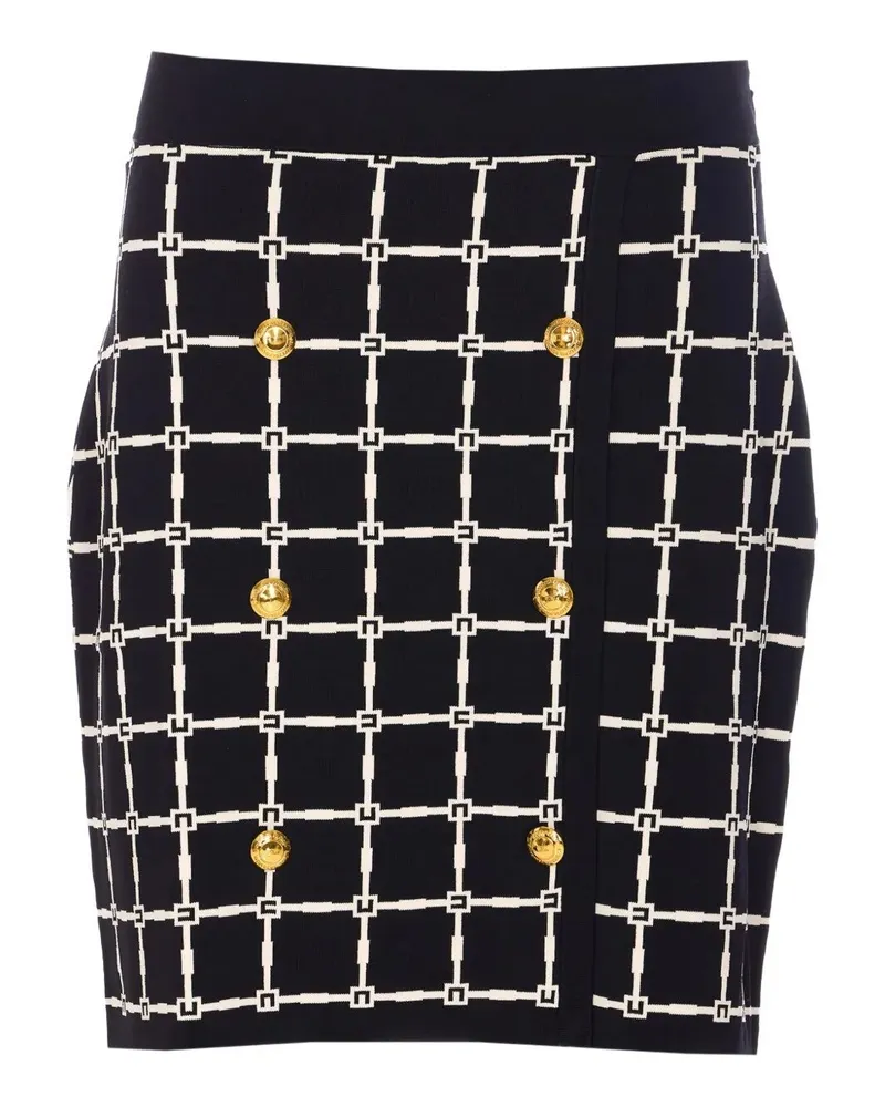 Elisabetta Franchi Mini Knit Skirt Black
