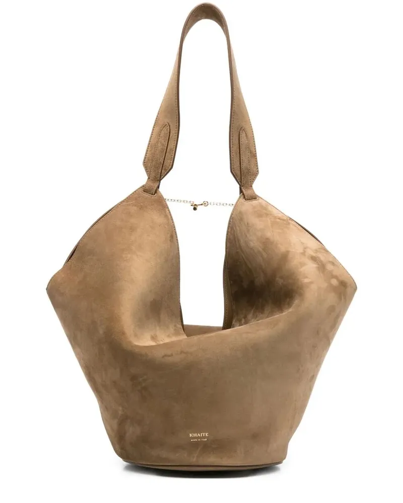 KHAITE Lotus" Small Tote Brown