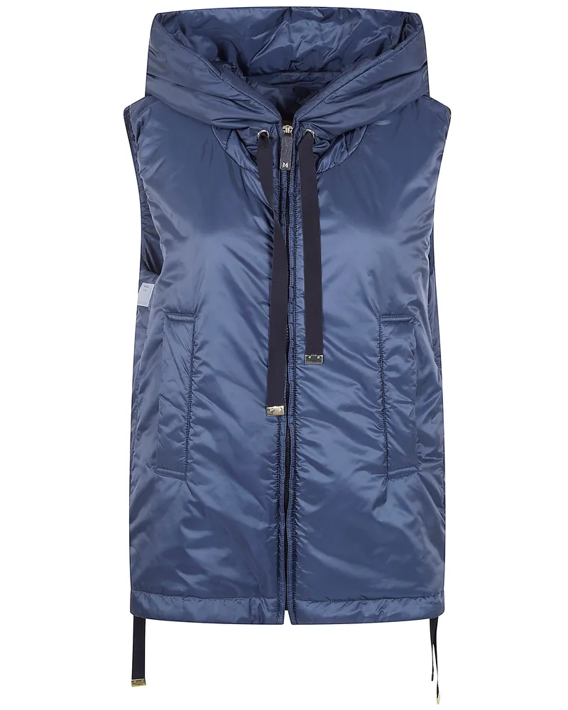 Max Mara Greengo" Sleeveless Classic Carry Over Gilet Blue