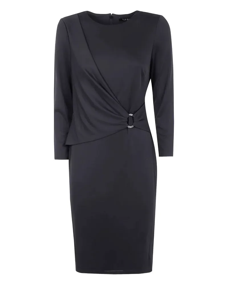 Ralph Lauren Fabiana Elbow Sleeve Day Dress Black